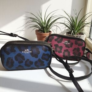Coach BESTIE Leopard Ocelet Crossbody Bags